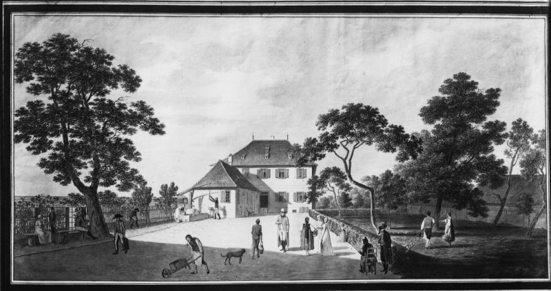 Estampe du château de Schauenburg à Geudertheim exécutée en 1799 par Zix (Cabinet des Estampes, Strasbourg) ©Geudertheim, le grenier aux images, Carré Blanc Editions, 2005, coll. Mémoires de vies ® 