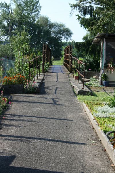 Accès à un des lavoirs de Geudertheim par la rue du Chevreuil ©CCBZ