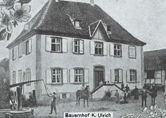 Carte postale de la ferme Ulrich ©Geudertheim, le grenier aux images, Carré Blanc Editions, 2005, coll. Mémoires de vies ® 