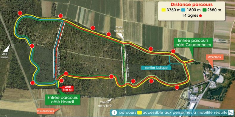 Plan parcours santé Hoerdt-Geudertheim